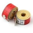 thumbnail image 1 of 60" /150cm Leather Body Measuring Ruler Sewing Cloth Tailor Tape Measure Soft Flat Ruler with Button, 1 of 5
