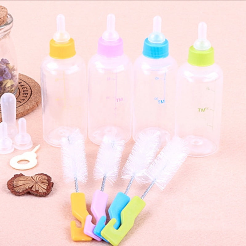Visland 1Set Pet Feeding Nipple with Precise Scale for Kitten and Puppy  Silicone Feeding Pacifier for Pets and Wildlife 