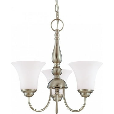 60/1821-Nuvo Lighting-Dupont-Three Light Chandelier-16 Inches Wide by 16.25 Inches High     -Traditional Installation