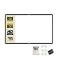 thumbnail image 1 of 60-200 inch Portable Foldable Projector Screen High Density White Anti-Crease Soft Projection Screen 16:9 Indoor Outdoor ,Wrinkle-Free, 1 of 6