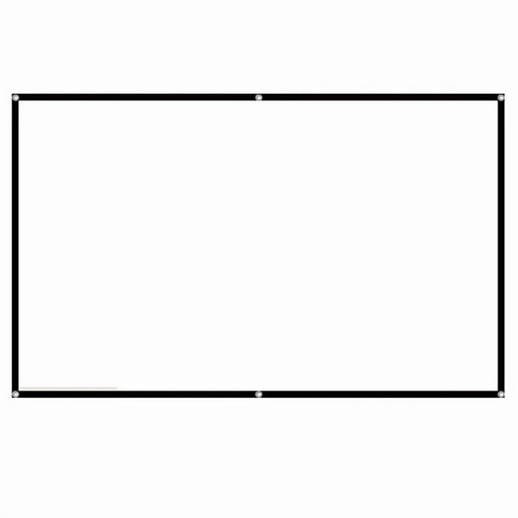 60-200inch Portable Foldable Projector Screen High Density White Less Creases Soft ,Wrinkle-Free