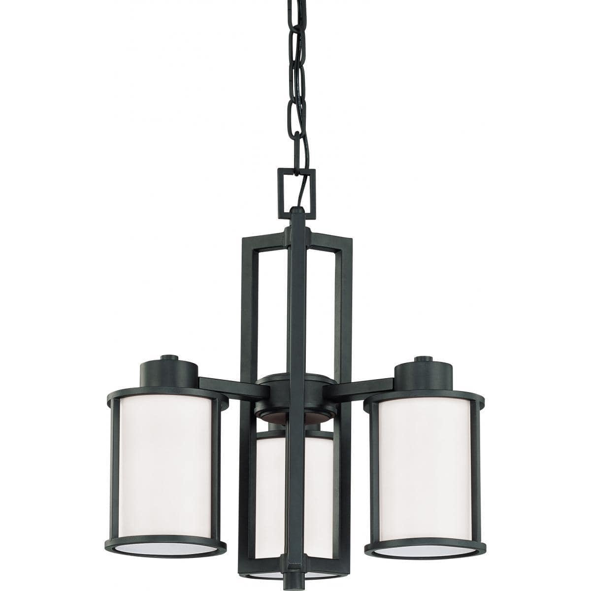 Odeon Aged Bronze 3-Light Outdoor Chandelier 18.5" High