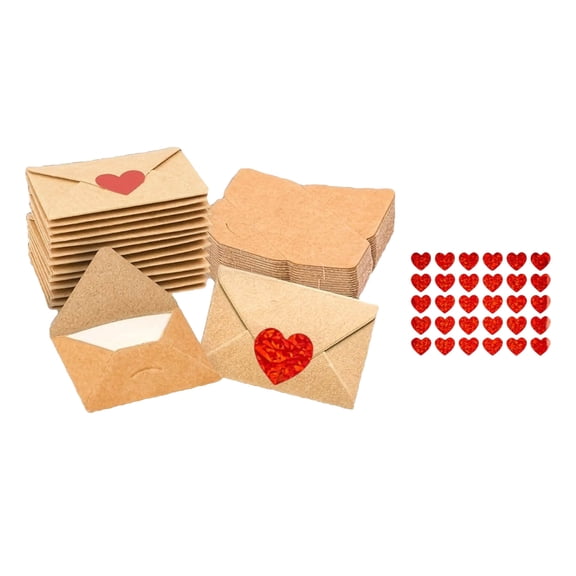 60/30 Pack Valentines day Cards and Envelopes, Mini Envelopes with Love Notes, Valentine’s Day Gifts, Love Card for Her, Valentine Gifts for Him, DIY Valentine Cards and I Love You Notes