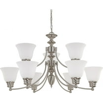 60/3256 Nuvo Lighting Empire-Nine Light Chandelier-32 Inches Wide by 18 Inches High -Traditional Installation