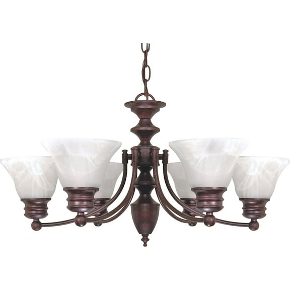 60/358 Nuvo Lighting Empire-Six Light Chandelier-26 Inches Wide by 14 Inches High     -Traditional Installation