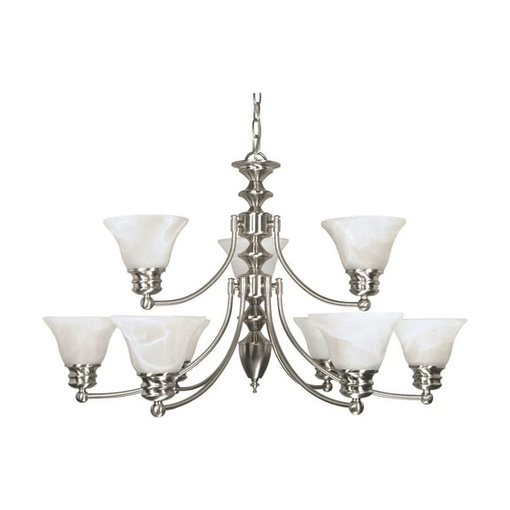 60/360 Nuvo Lighting Empire-Nine Light Chandelier-32 Inches Wide by 18 Inches High     -Traditional Installation