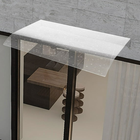 60*40 CM Residential or Commercial Protector Front Door Window Awning Cover Outdoor Canopy Wall Mount for Corridors, Patios, Balconies