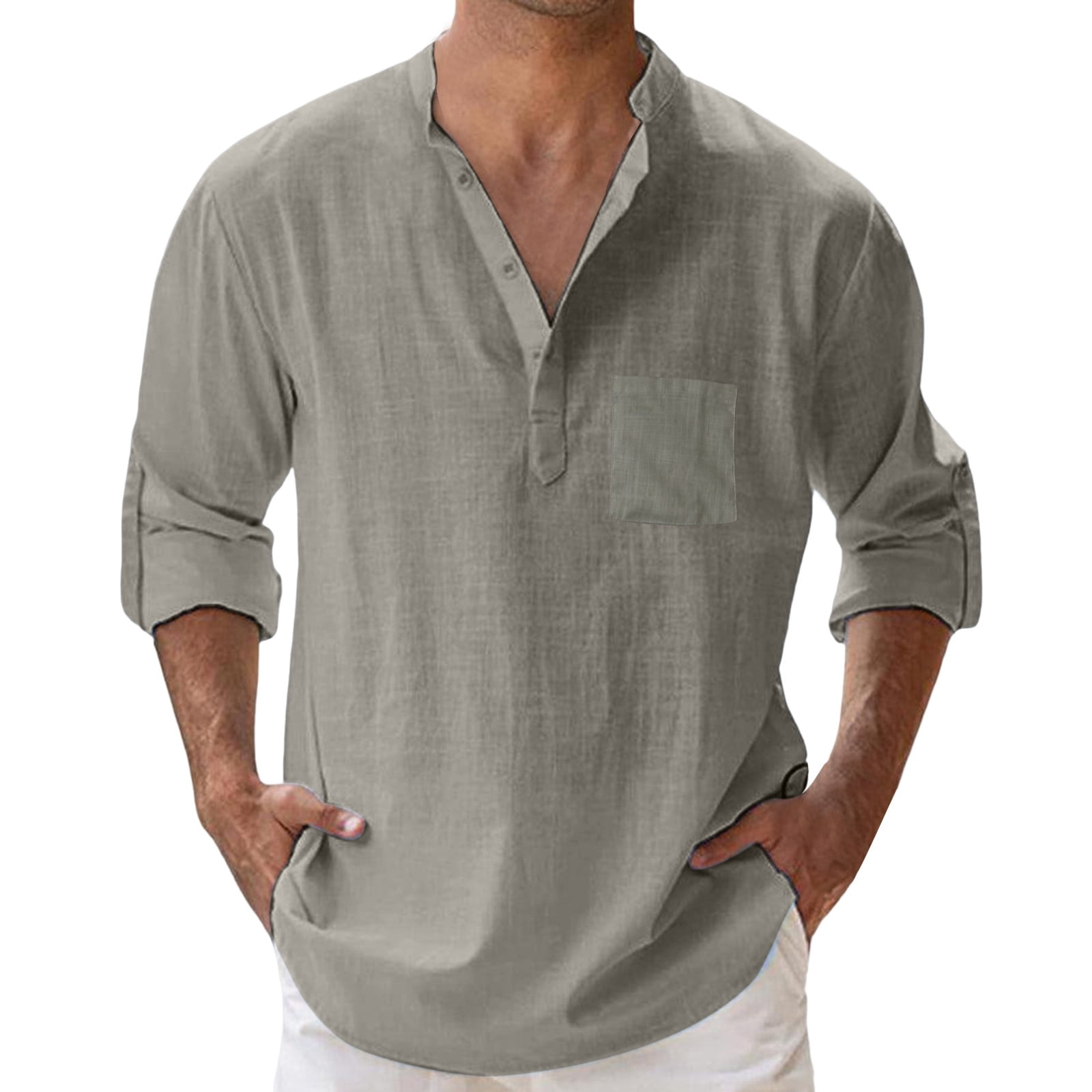 Generic Mens Beach Shirts Mens Short Sleeve Button Down