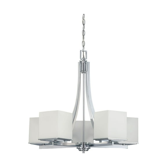60/4086 Nuvo Lighting Bento-Five Light Chandelier-25.75 Inches Wide by 24.75 Inches High     -Traditional Installation