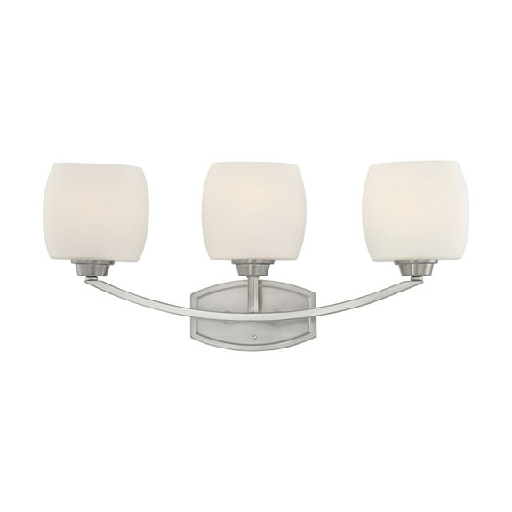 60/4183 Nuvo Lighting Helium-Three Light Bath Vanity-24.5 Inches Wide by 10.75 Inches High