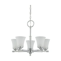 60/4265-Nuvo Lighting-Teller-Five Light Chandelier-22 Inches Wide by 19.5 Inches High     -Traditional Installation