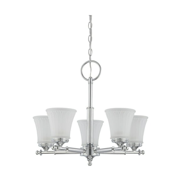 60/4265 Nuvo Lighting Teller-Five Light Chandelier-22 Inches Wide by 19.5 Inches High     -Traditional Installation