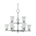 thumbnail image 1 of 60/4269 Nuvo Lighting Teller-Nine Light 2-Tier Chandelier-30 Inches Wide by 27 Inches High     -Traditional Installation, 1 of 2