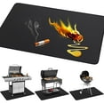 60*42in grill mats for outdoor grill，Large Under Grill Mat for Outdoor