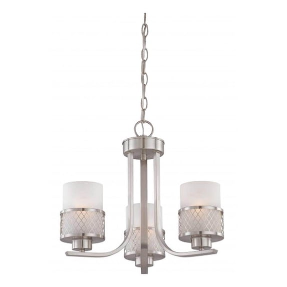 60/4687-Nuvo Lighting-Fusion-Three Light Chandelier-17.88 Inches Wide by 15 Inches High -Traditional Installation