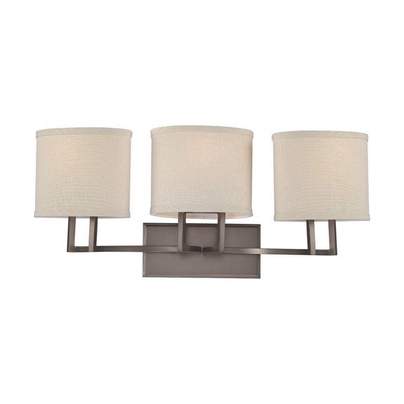 60/4853 Nuvo Lighting Gemini-Three Light Bath Vanity-27.25 Inches Wide by 11.38 Inches High