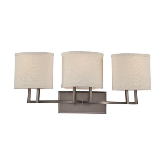 60/4853 Nuvo Lighting Gemini-Three Light Bath Vanity-27.25 Inches Wide by 11.38 Inches High