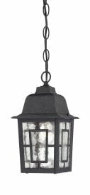 Banyan Black Glass Indoor/Outdoor LED Wall Lantern