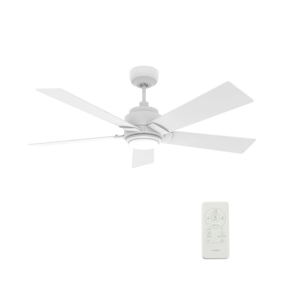 60" 5 Blade Indoor Ceiling Fan with Dimmable LED Light and Remote for Living Room