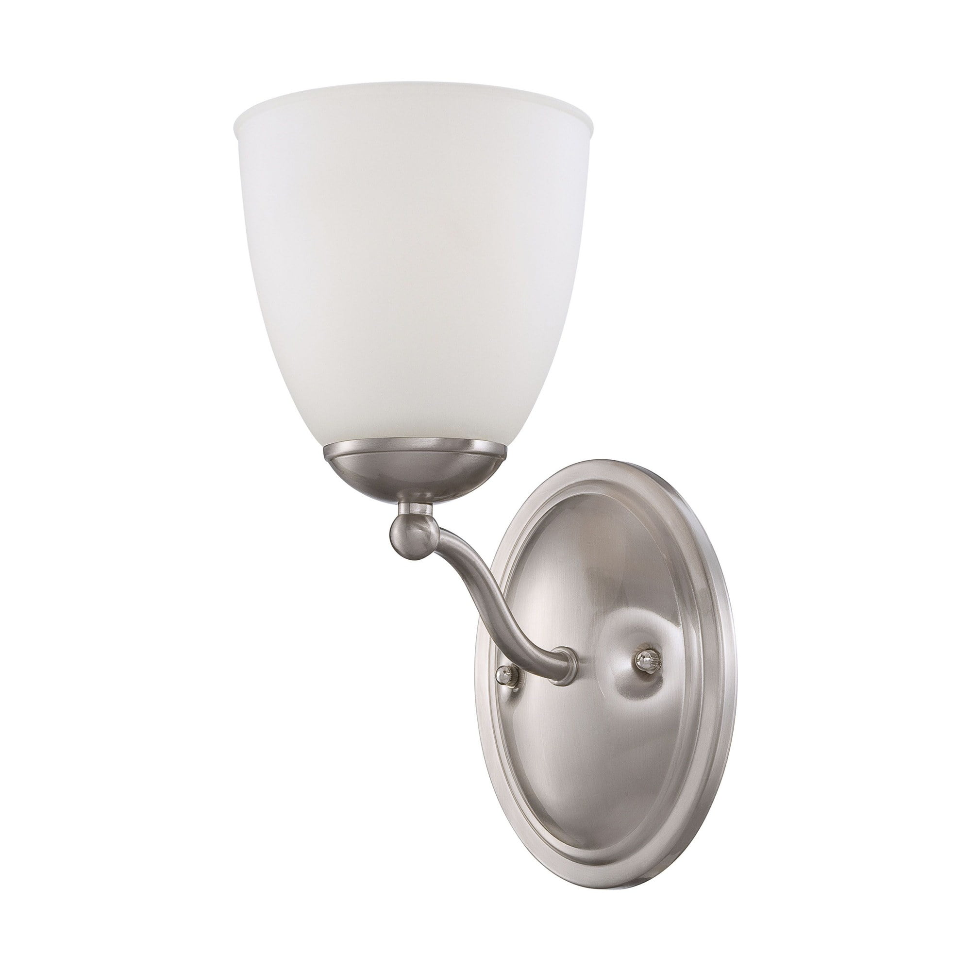 Elegant Brushed Nickel 11" Dimmable Vanity Sconce