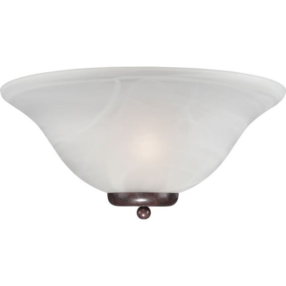 Nuvo Lighting 60/5378 Ballerina One Light Wall Sconce with Alabaster Glass, Old Bronze