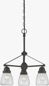 Sudbury Bronze 24'' Outdoor Seeded Glass Chandelier