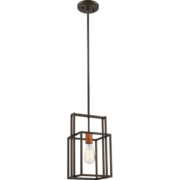 60/5855-Nuvo Lighting-Lake-One Light Mini-Pendant-8.13 Inches Wide by 51.88 Inches High-Bronze/Copper Finish