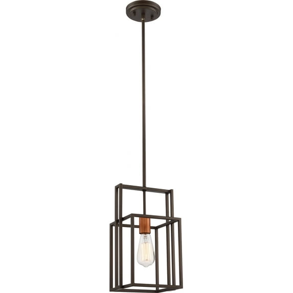 60/5855-Nuvo Lighting-Lake-One Light Mini-Pendant-8.13 Inches Wide by 51.88 Inches High-Bronze/Copper Finish