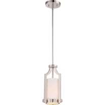 60/5884-Nuvo Lighting-Meadow-One Light Mini-Pendant-6.5 Inches Wide by 51.13 Inches High-Polished Nickel Finish