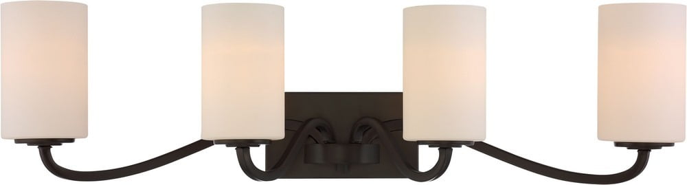 Willow Aged Bronze 4-Light Cylinder Vanity Fixture