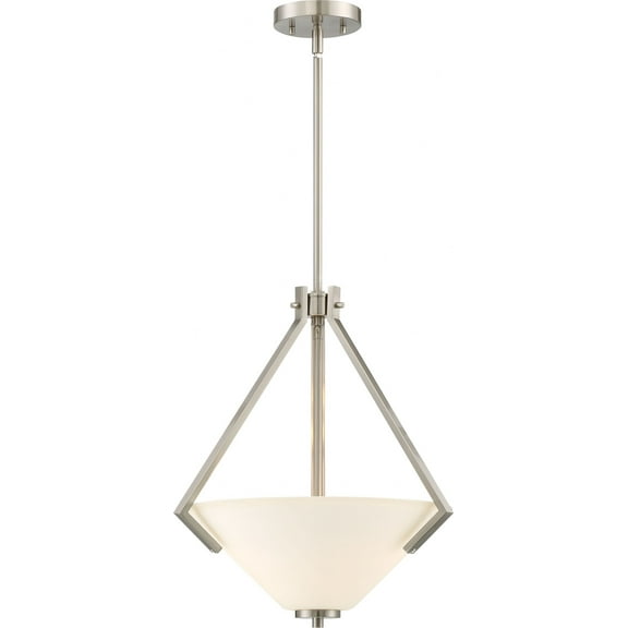 60/6247-Nuvo Lighting-Nome-Two Light Pendant-16.13 Inches Wide by 18 Inches High-Brushed Nickel Finish