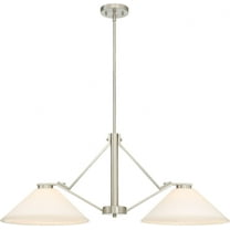 60/6248-Nuvo Lighting-Nome-Two Light Island-14.13 Inches Wide by 15 Inches High-Brushed Nickel Finish