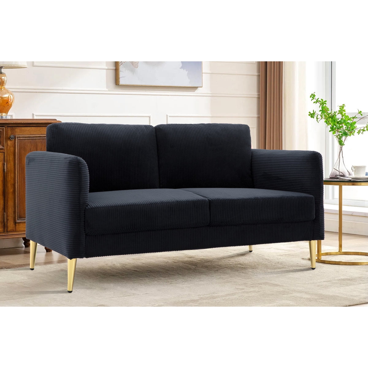 60.63 Wide upholstered loveseat