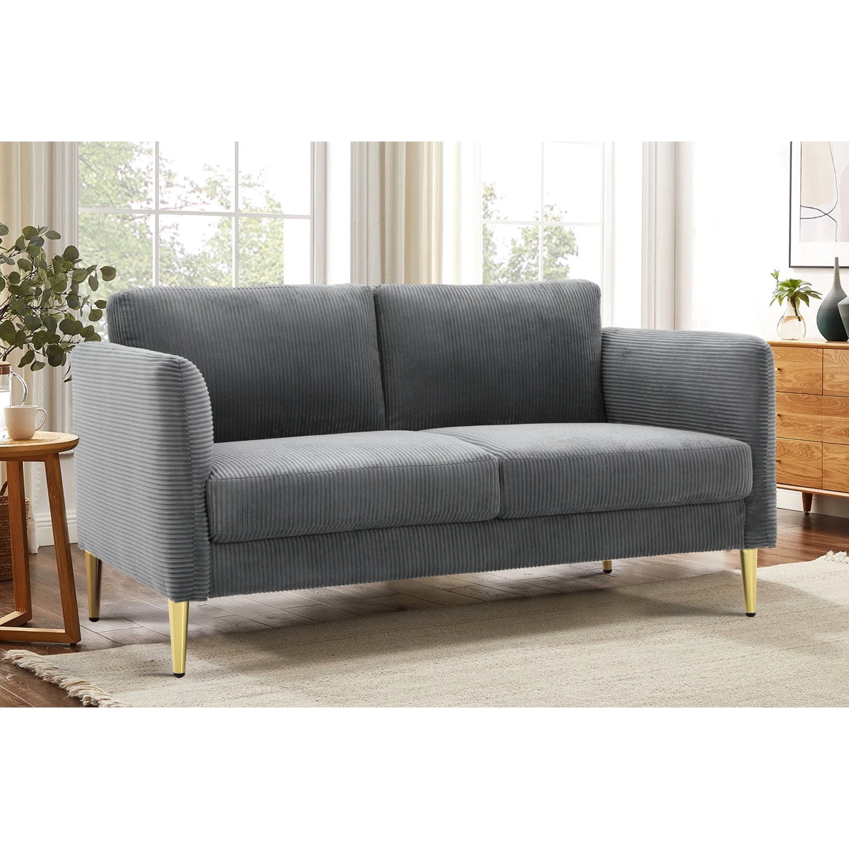 60.63 Wide upholstered loveseat