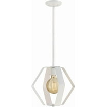60/6396-Nuvo Lighting-Zen-1 Light Pendant-14.13 Inches Wide by 14.13 Inches High-White Finish