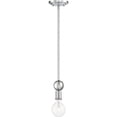 thumbnail image 1 of Nuvo Lighting 60/6566 Bounce 1 Light 5" Wide Crystal Mini Pendant - Nickel, 1 of 2
