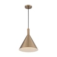thumbnail image 1 of 60/7118-Nuvo Lighting-Lightcap-1 Light Large Pendant in Mid-Century Modern Style-12 Inches Wide by 14.5 Inches High-Burnished Brass Finish, 1 of 8