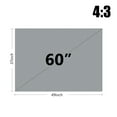 thumbnail image 1 of 60/72/84/92/100/120/130 Inch Projector Screen HD 16:9/4:3 Frameless Video Projection Screen Foldable Wall Mounted for Home Theater Office Movie, 1 of 6