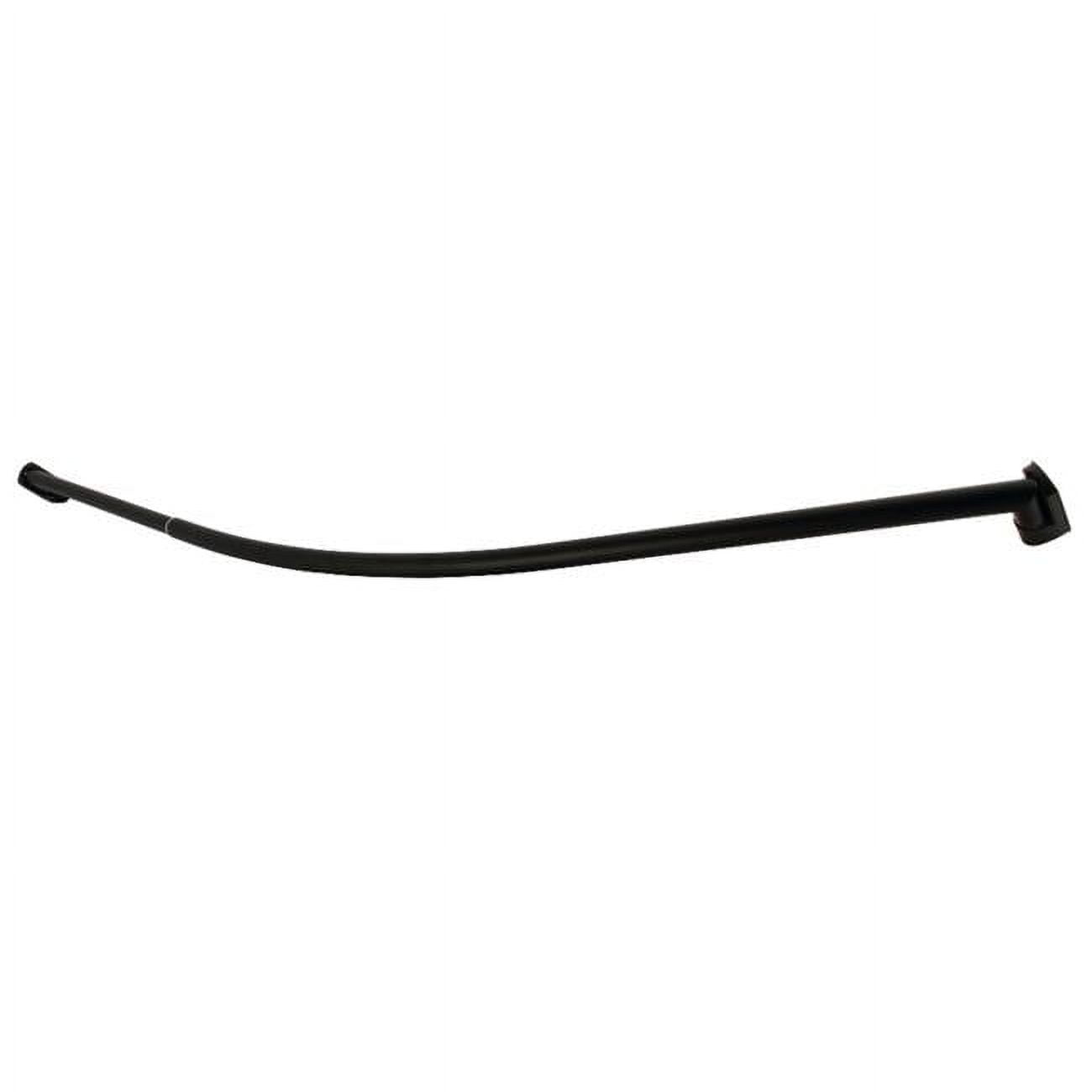 60 72 in. Edenscape Stainless Steel Adjustable Single Curved Shower