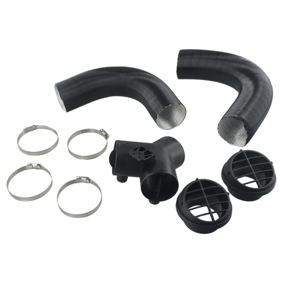 60/75Mm Pipe Ducting Y Piece + Warm Air Outlet Vent & Hose Clip For Webasto Eberspacher Diesel Heater Duct Connector Y Branch Fangkenuo