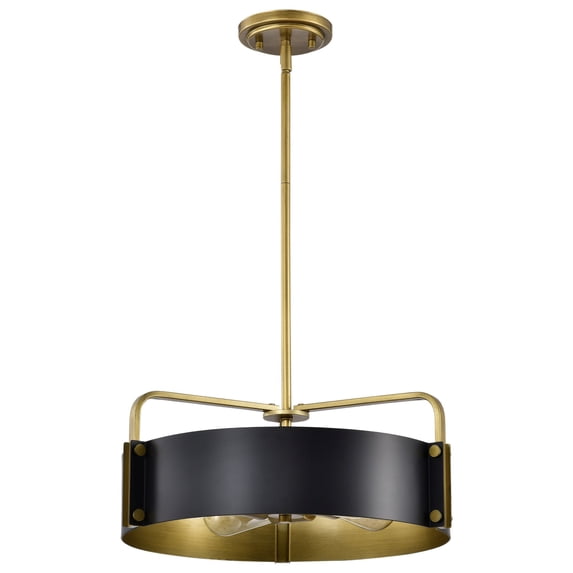 60/7843-Nuvo Lighting-Altos - 4 Light Medium Pendant-6.75 Inches Tall and 18 Inches Wide-Matte Black Finish