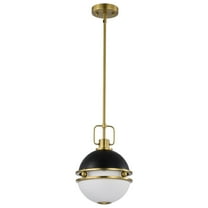 60/7876-Nuvo Lighting-Everton - 1 Light Pendant-13.25 Inches Tall and 10 Inches Wide-Matte Black Finish