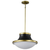 60/7908-Nuvo Lighting-Lafayette - 1 Light Pendant In Contemporary Style-11.25 Inches Tall and 18 Inches Wide-Matte Black Finish    -Traditional