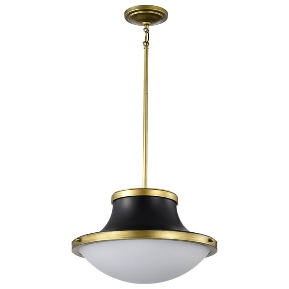 60/7908-Nuvo Lighting-Lafayette - 1 Light Pendant In Contemporary Style-11.25 Inches Tall and 18 Inches Wide-Matte Black Finish    -Traditional