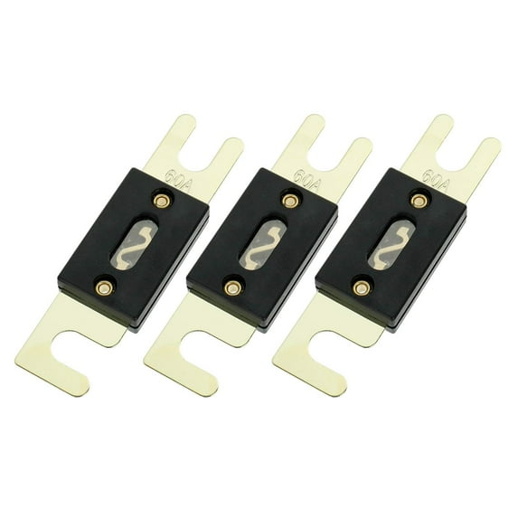 60 Amp 32 VDC ANL Blade Fuse for car Audio and Video System (Pack of 3)