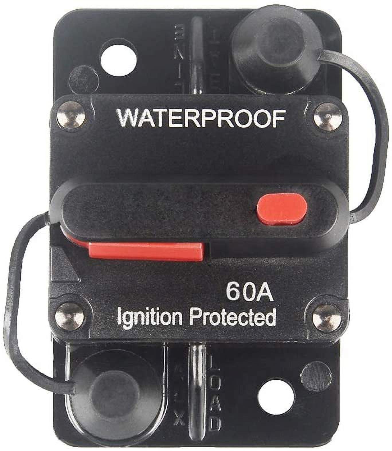 60 Amp Circuit Breaker Manual Reset 30250A for Car Truck Rv ATV Marine Trolling Motors Boat