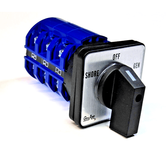60 Amp Power Selector, Shore-Off-Gen Rotary Switch for RV,Motorhome,Truck,Boat