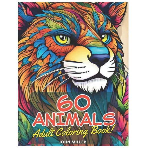 60 Animals: Adult Coloring Book (Paperback)