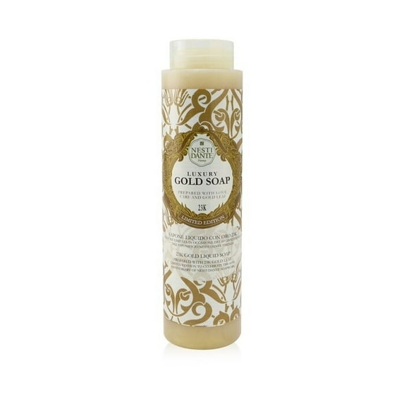 60 Anniversary Luxury Gold Soap With Gold Leaf - 23K Gold Liquid Soap (Limited Edition) - 300ml/10.2oz