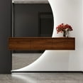 thumbnail image 1 of 60" Bathroom Storage Cabinet, Float Mount - Brown Ebony Modern Contemporary Soft Close Drawer Vanity Vanity, Cabinet, 1 of 7
